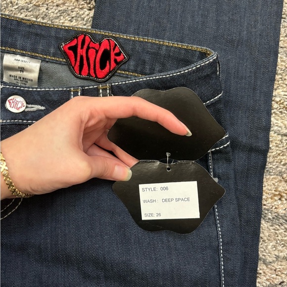 Chick Y2K Low Rise Mini Bootcut Jeans Sz 26 NWT | Vintage Low Rise Bootcut Jean* - Picture 5 of 15